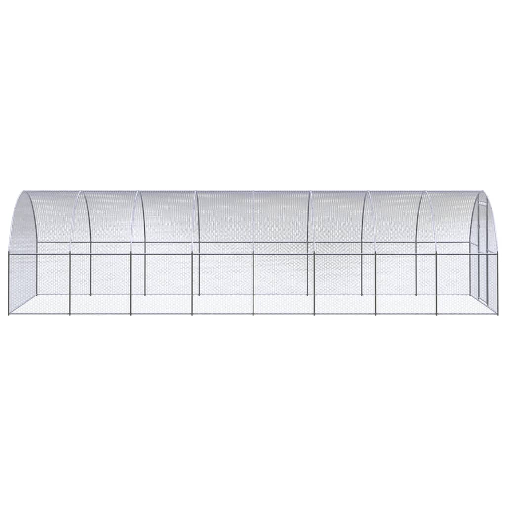 vidaXL Coteț de găini pentru exterior, 3x8x2 m, oțel zincat vidaXL Coteț de găini pentru exterior, 3x8x2 m, oțel zincat