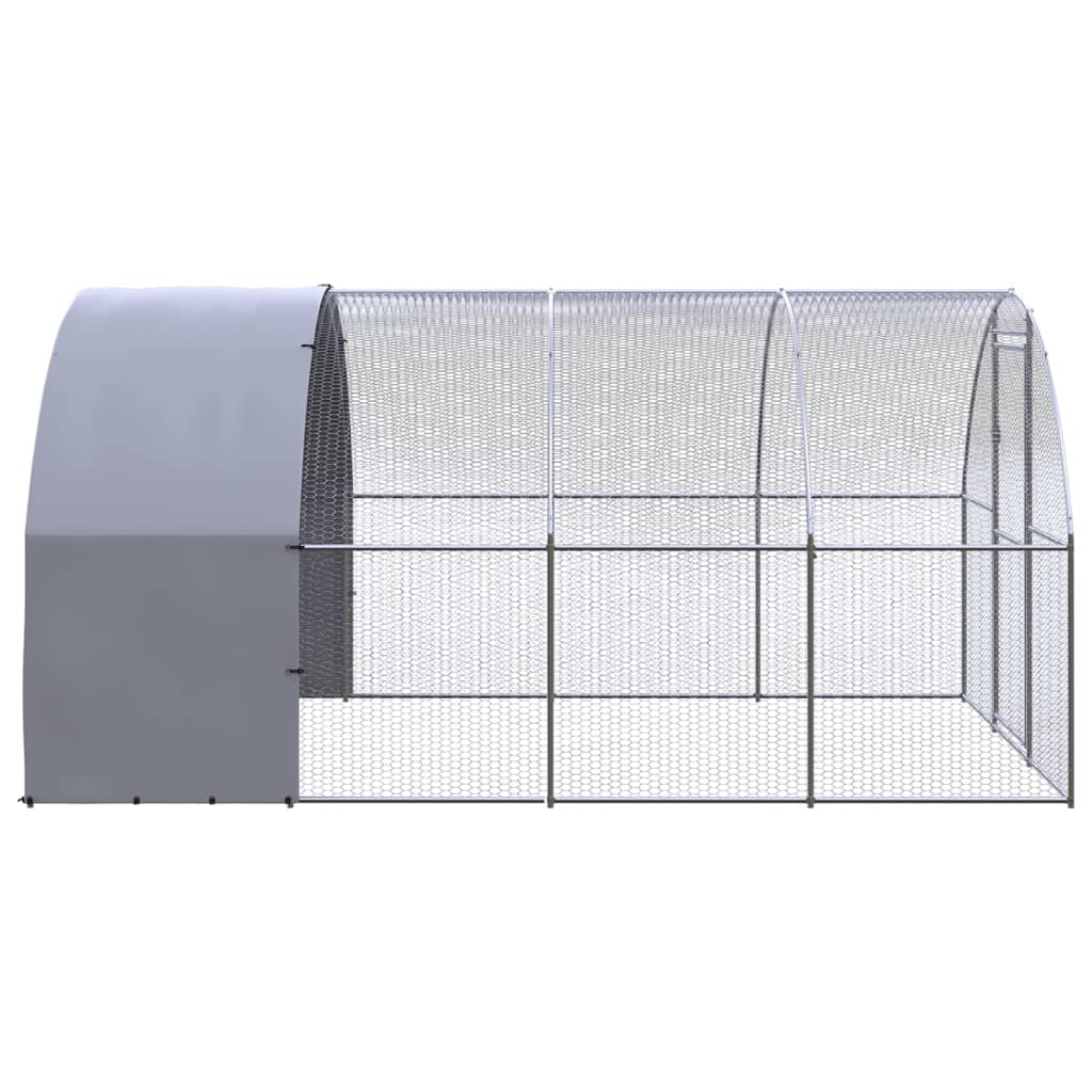 vidaXL Coteț de găini pentru exterior, 3x4x2 m, oțel zincat vidaXL Coteț de găini pentru exterior, 3x4x2 m, oțel zincat