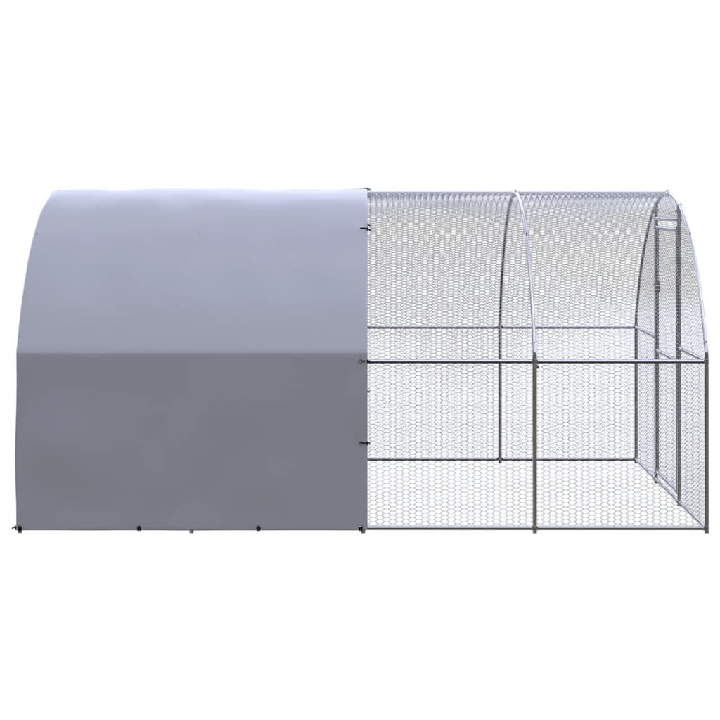 vidaXL Coteț de găini pentru exterior, 3x4x2 m, oțel zincat vidaXL Coteț de găini pentru exterior, 3x4x2 m, oțel zincat
