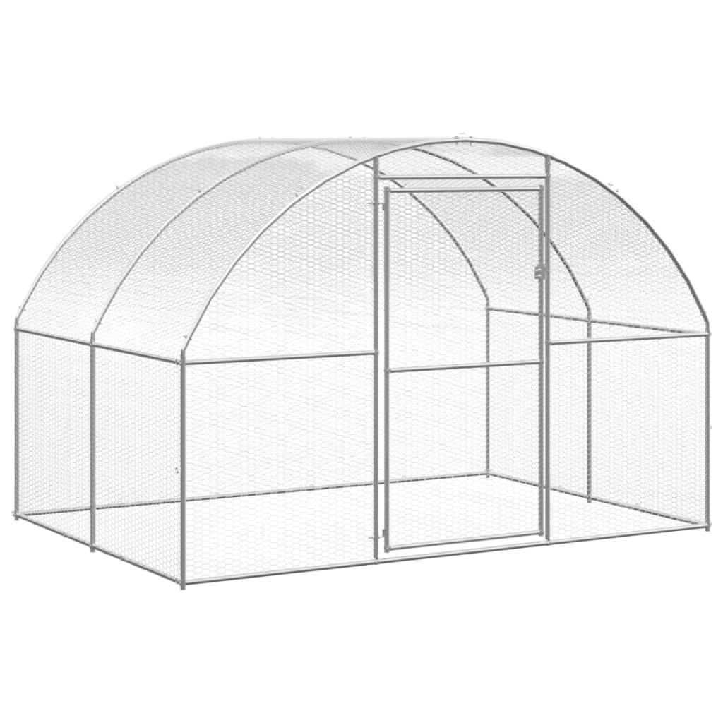 vidaXL Coteț de găini pentru exterior, 3x4x2 m, oțel zincat vidaXL Coteț de găini pentru exterior, 3x4x2 m, oțel zincat