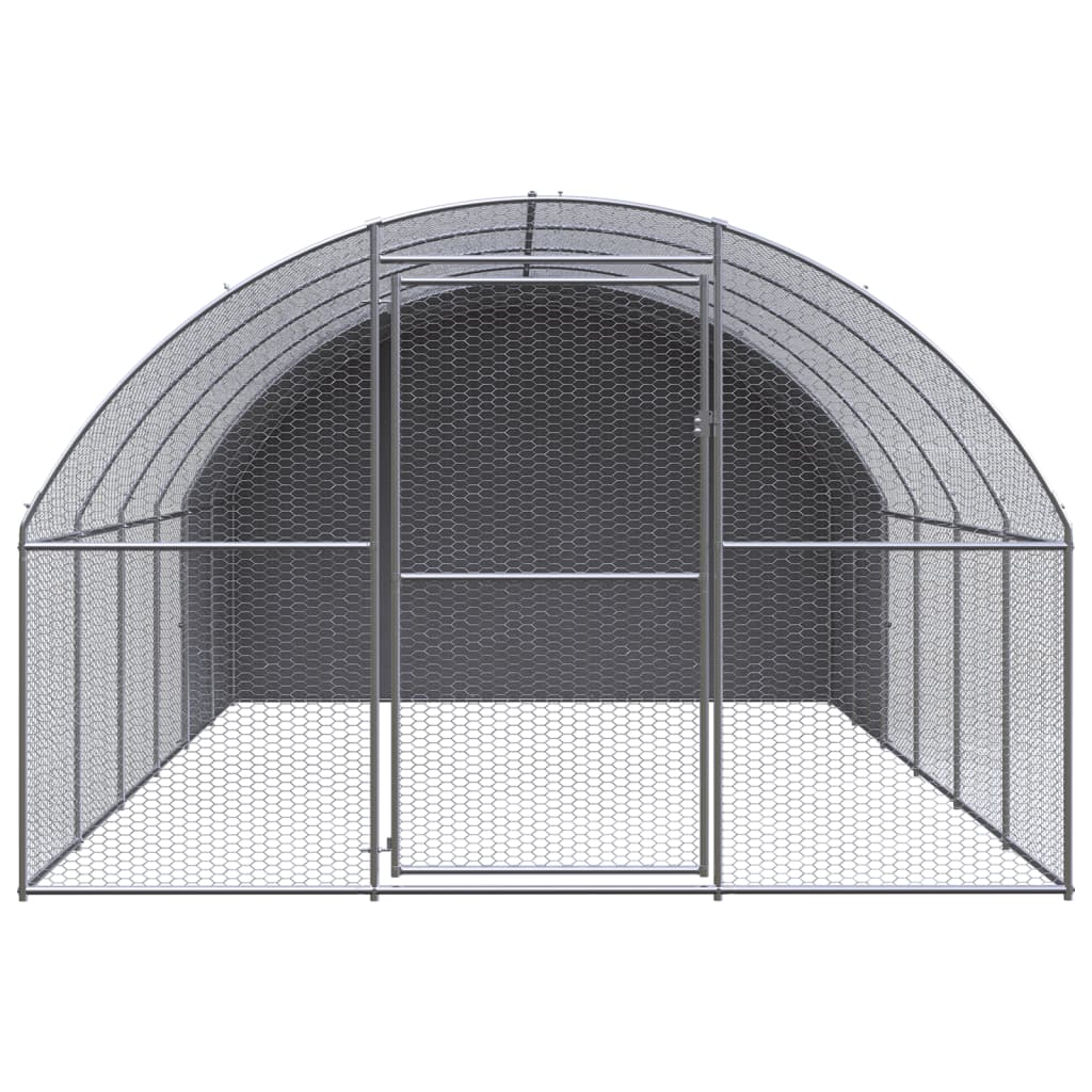 vidaXL Coteț de găini pentru exterior, 3x6x2 m, oțel zincat vidaXL Coteț de găini pentru exterior, 3x6x2 m, oțel zincat
