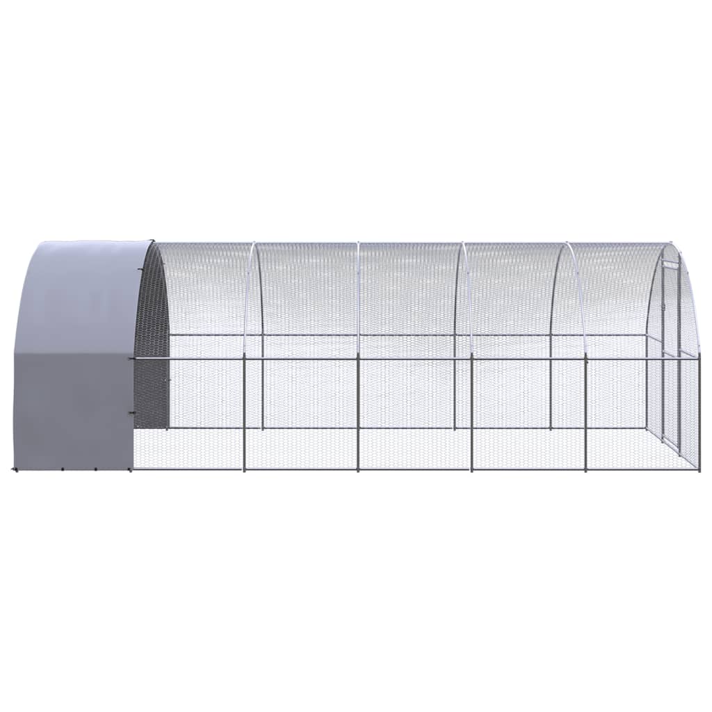 vidaXL Coteț de găini pentru exterior, 3x6x2 m, oțel zincat vidaXL Coteț de găini pentru exterior, 3x6x2 m, oțel zincat