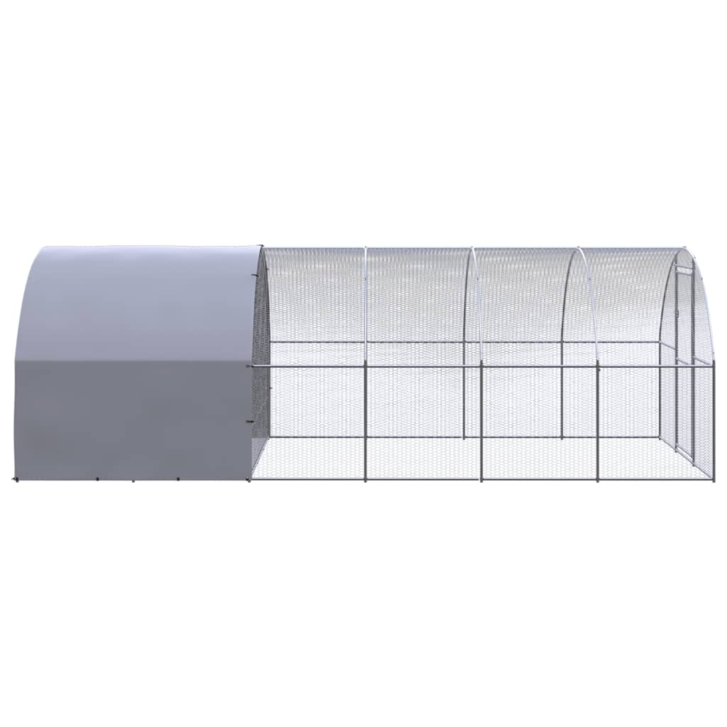 vidaXL Coteț de găini pentru exterior, 3x6x2 m, oțel zincat vidaXL Coteț de găini pentru exterior, 3x6x2 m, oțel zincat