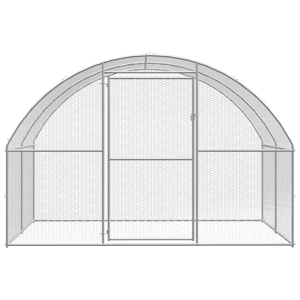 vidaXL Coteț de găini pentru exterior, 3x8x2 m, oțel zincat vidaXL Coteț de găini pentru exterior, 3x8x2 m, oțel zincat