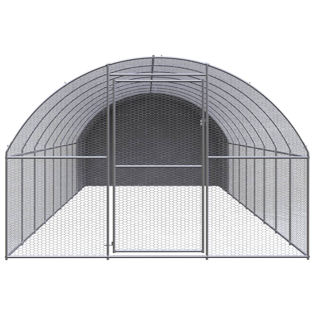 vidaXL Coteț de găini pentru exterior, 3x10x2 m, oțel zincat vidaXL Coteț de găini pentru exterior, 3x10x2 m, oțel zincat