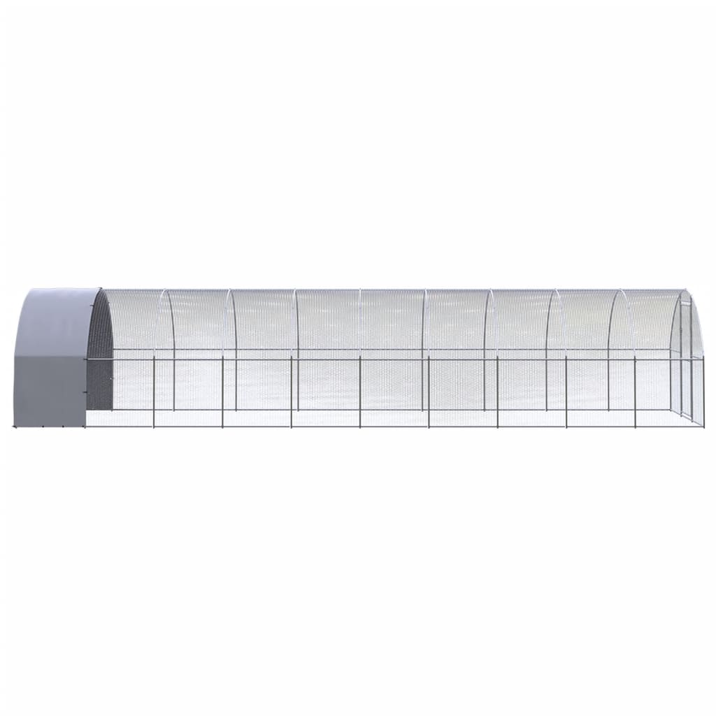 vidaXL Coteț de găini pentru exterior, 3x10x2 m, oțel zincat vidaXL Coteț de găini pentru exterior, 3x10x2 m, oțel zincat