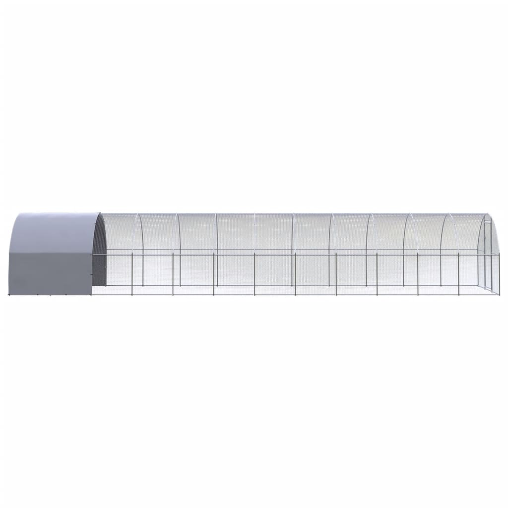 vidaXL Coteț de găini pentru exterior, 3x12x2 m, oțel zincat vidaXL Coteț de găini pentru exterior, 3x12x2 m, oțel zincat