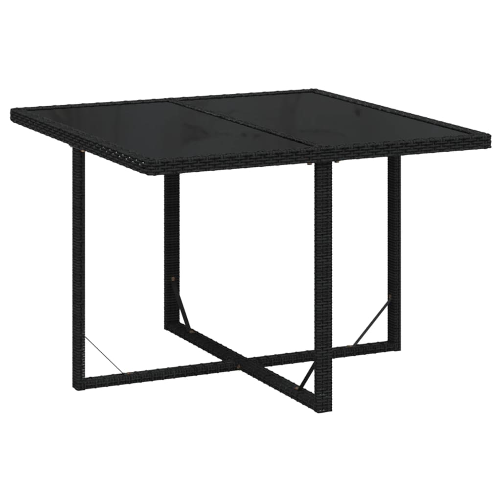 vidaXL Set mobilier de grădină cu perne, 9 piese, negru, poliratan vidaXL Set mobilier de grădină cu perne, 9 piese, negru, poliratan