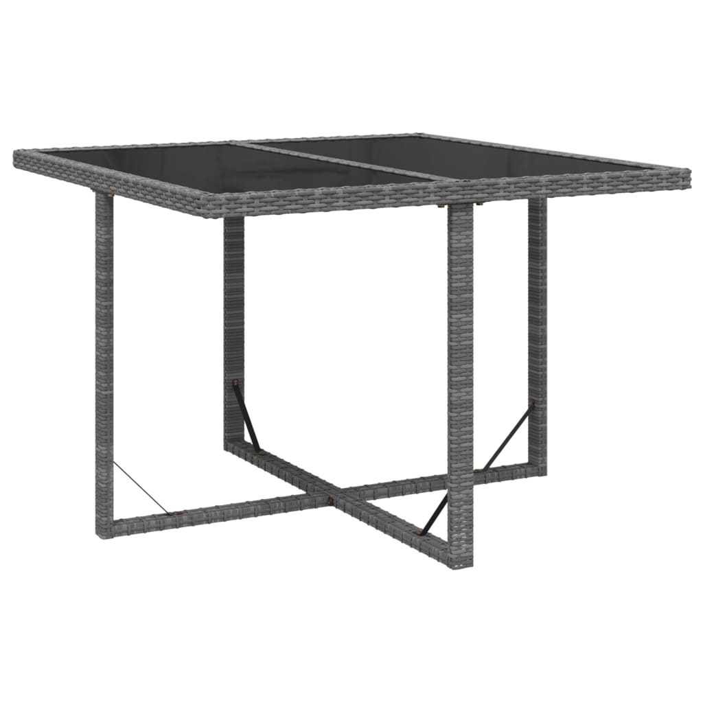 vidaXL Set mobilier grădină cu perne, 9 piese, gri, poliratan vidaXL Set mobilier grădină cu perne, 9 piese, gri, poliratan