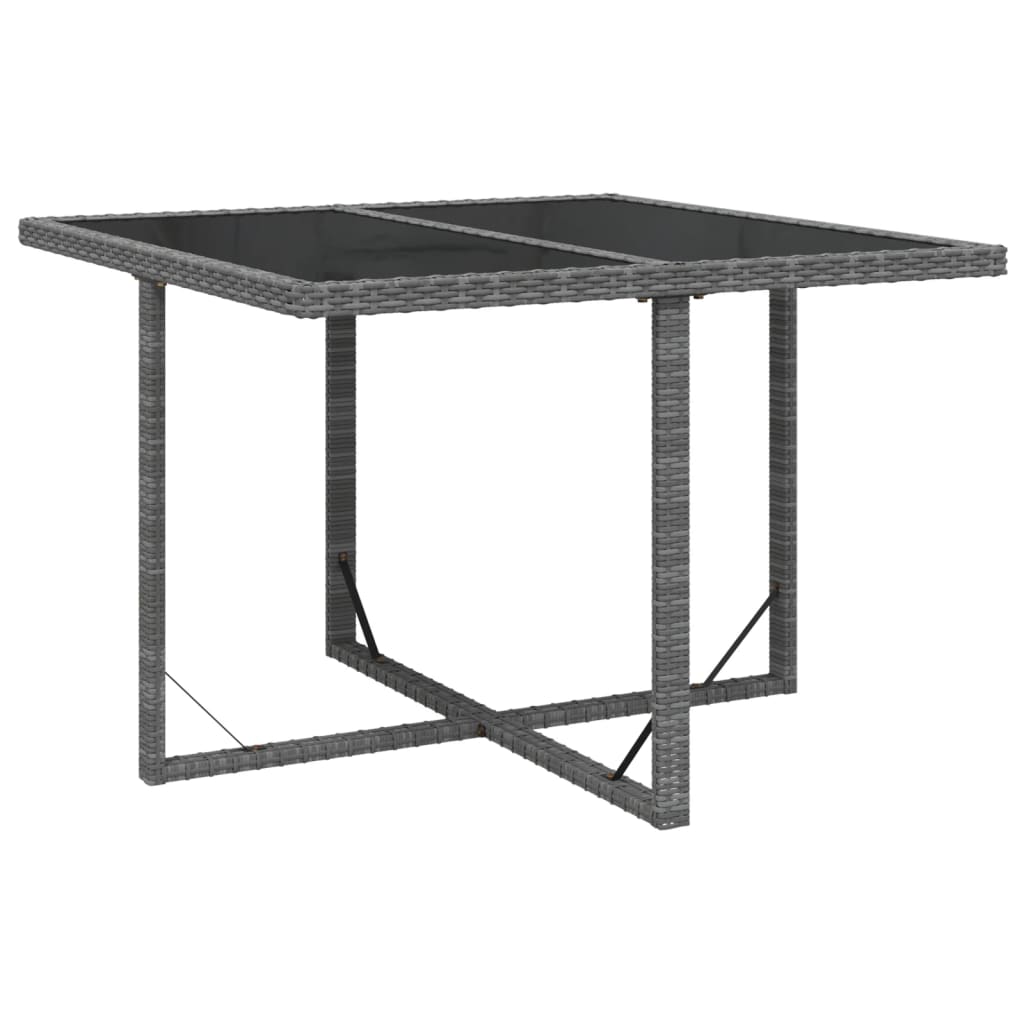 vidaXL Set mobilier grădină cu perne, 9 piese, gri, poliratan