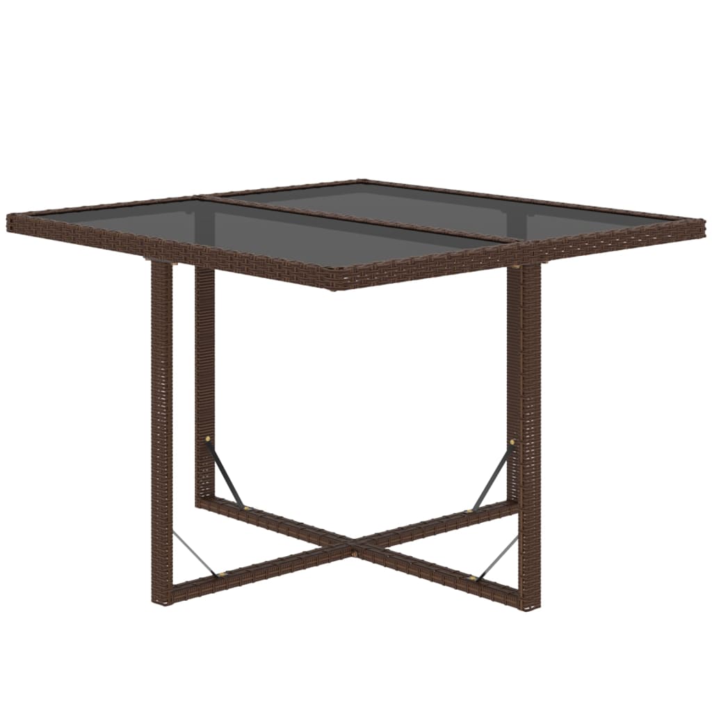 vidaXL Set mobilier de grădină, 5 piese, cu perne, maro, poliratan vidaXL Set mobilier de grădină, 5 piese, cu perne, maro, poliratan