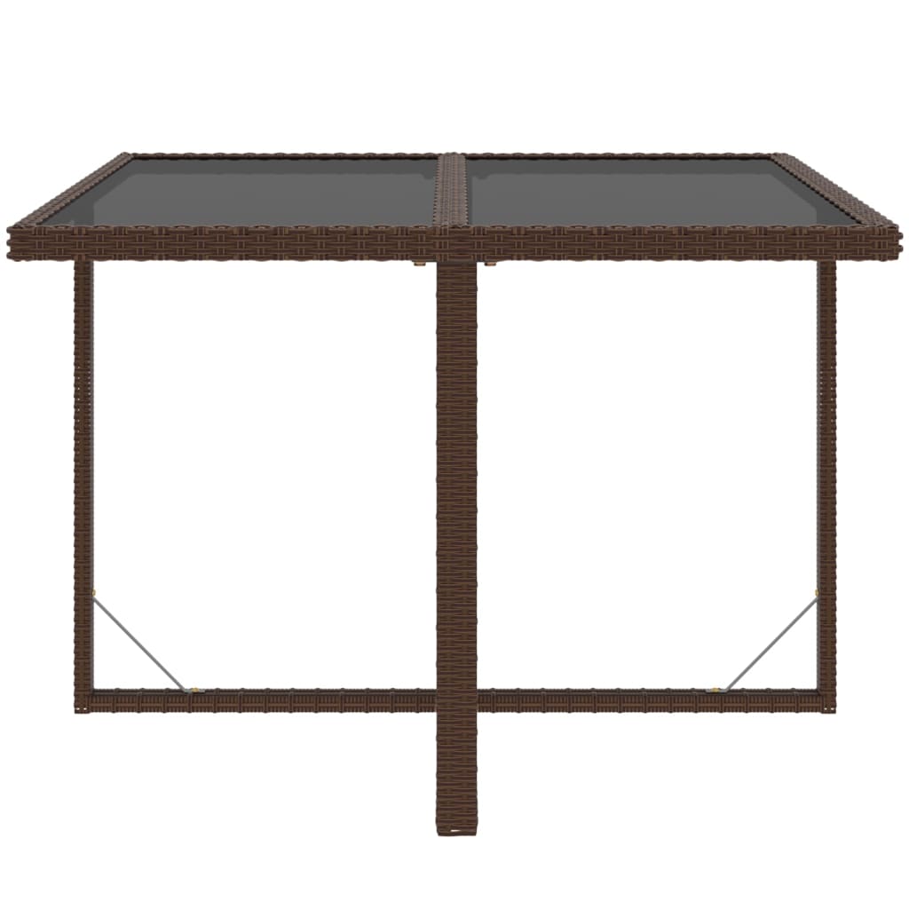 vidaXL Set mobilier de grădină, 5 piese, cu perne, maro, poliratan vidaXL Set mobilier de grădină, 5 piese, cu perne, maro, poliratan