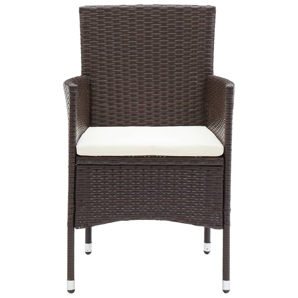 vidaXL Set mobilier de grădină, 11 piese, maro, poliratan vidaXL Set mobilier de grădină, 11 piese, maro, poliratan