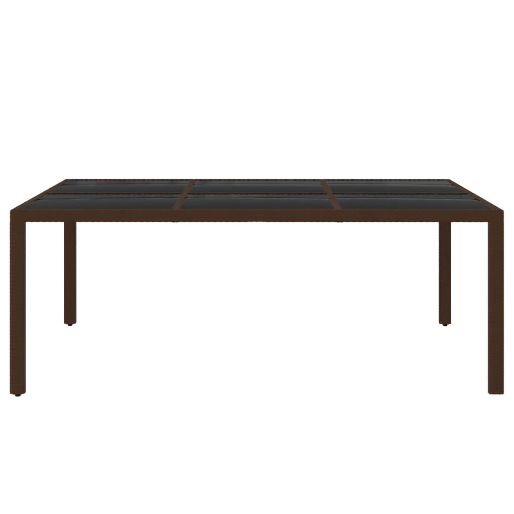 vidaXL Set mobilier de grădină, 11 piese, maro, poliratan vidaXL Set mobilier de grădină, 11 piese, maro, poliratan