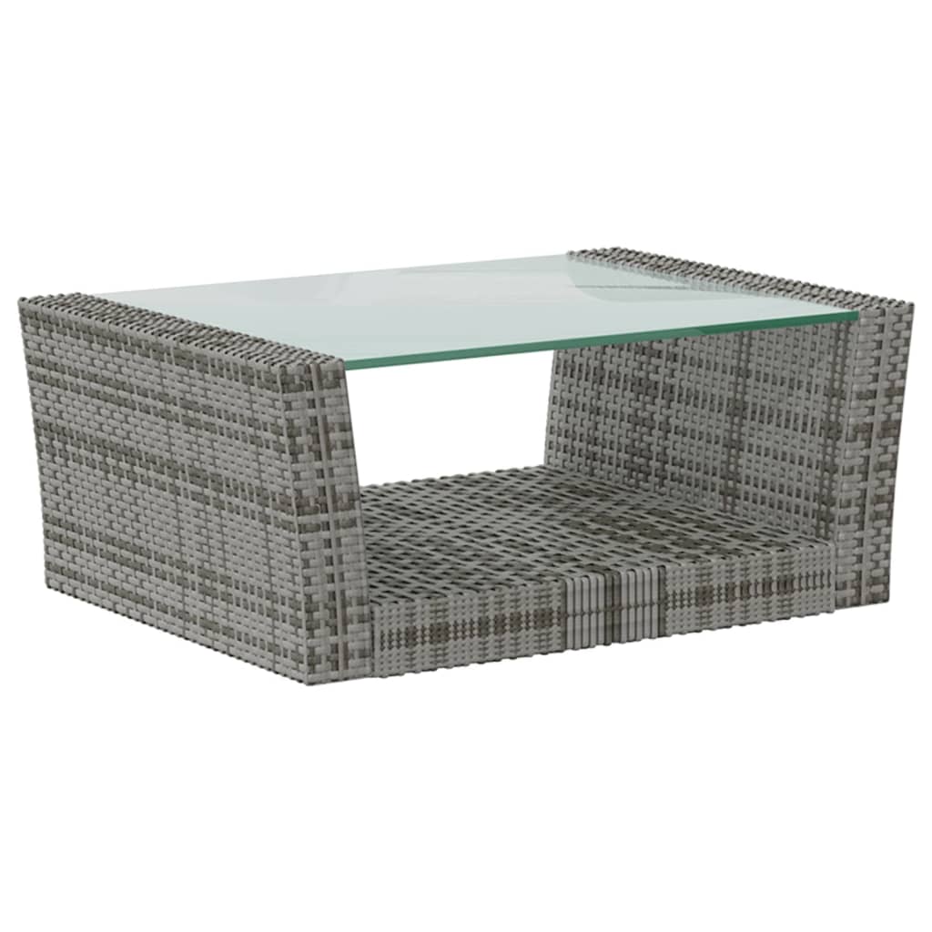 vidaXL Set mobilier de grădină cu perne, 8 piese, gri, poliratan vidaXL Set mobilier de grădină cu perne, 8 piese, gri, poliratan