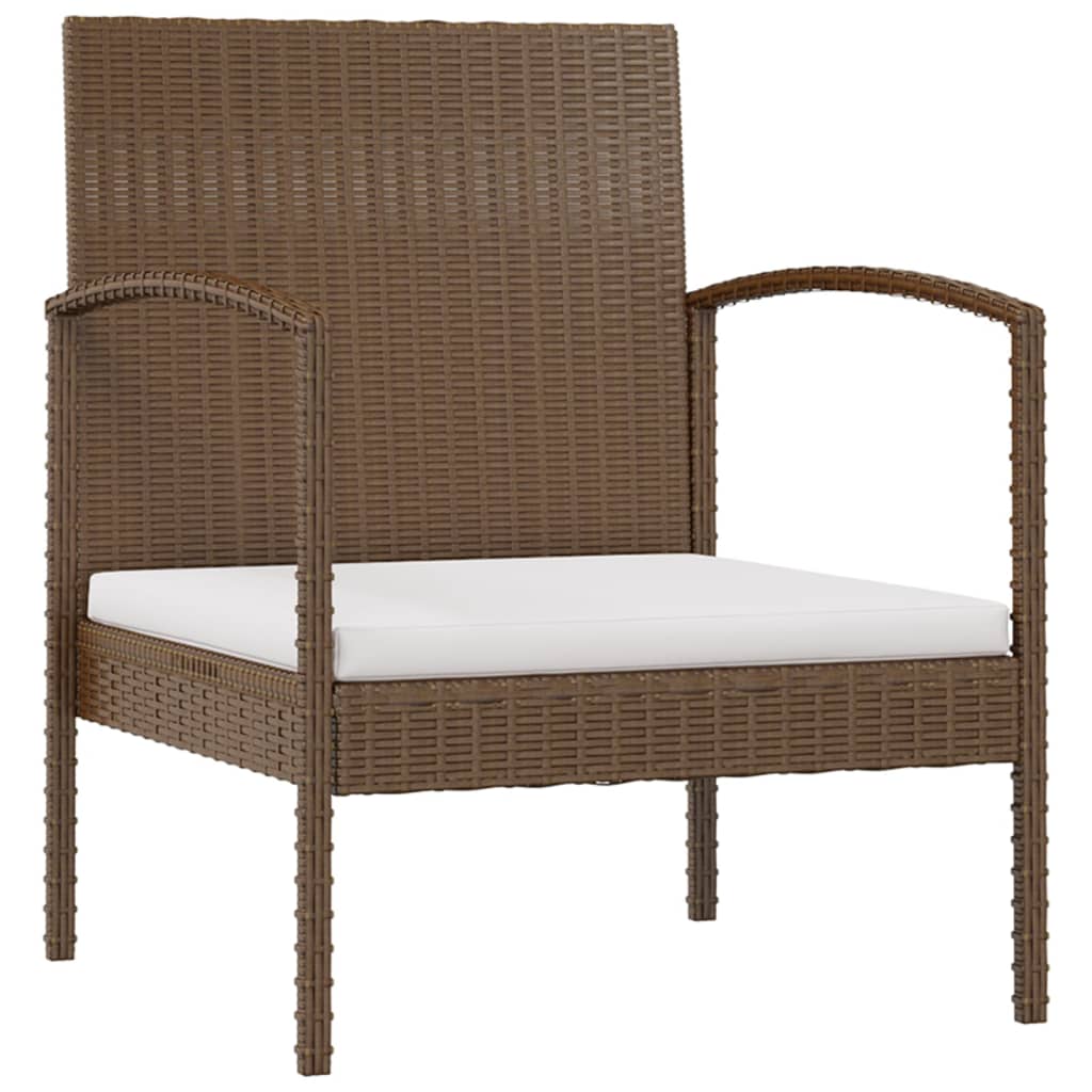 vidaXL Set mobilier de grădină cu perne, 8 piese, maro, poliratan vidaXL Set mobilier de grădină cu perne, 8 piese, maro, poliratan