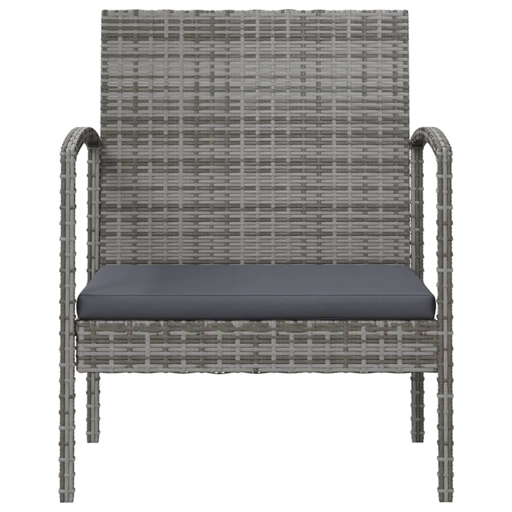 vidaXL Set mobilier de grădină cu perne, 8 piese, gri, poliratan vidaXL Set mobilier de grădină cu perne, 8 piese, gri, poliratan