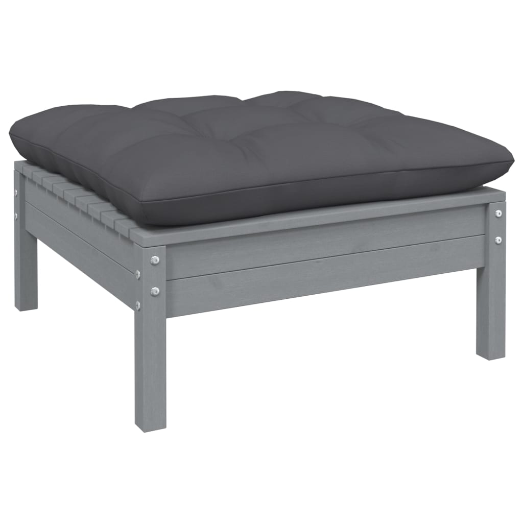 vidaXL Set mobilier grădină cu perne, 7 piese, lemn masiv de pin
