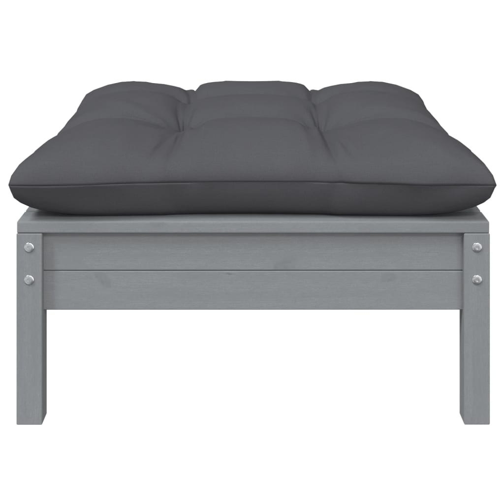 vidaXL Set mobilier grădină cu perne, 7 piese, lemn masiv de pin