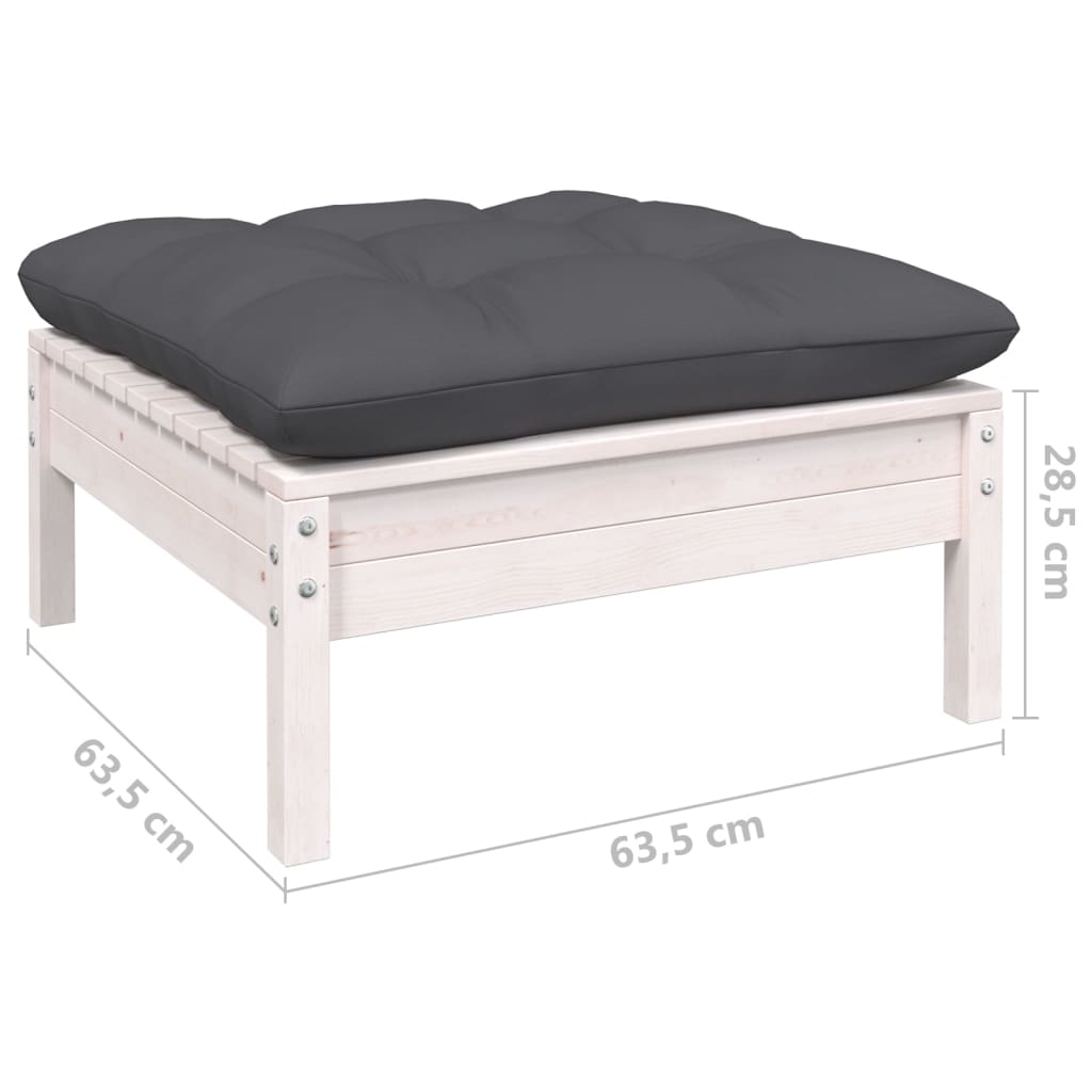 vidaXL Set mobilier grădină cu perne, 7 piese, lemn masiv de pin
