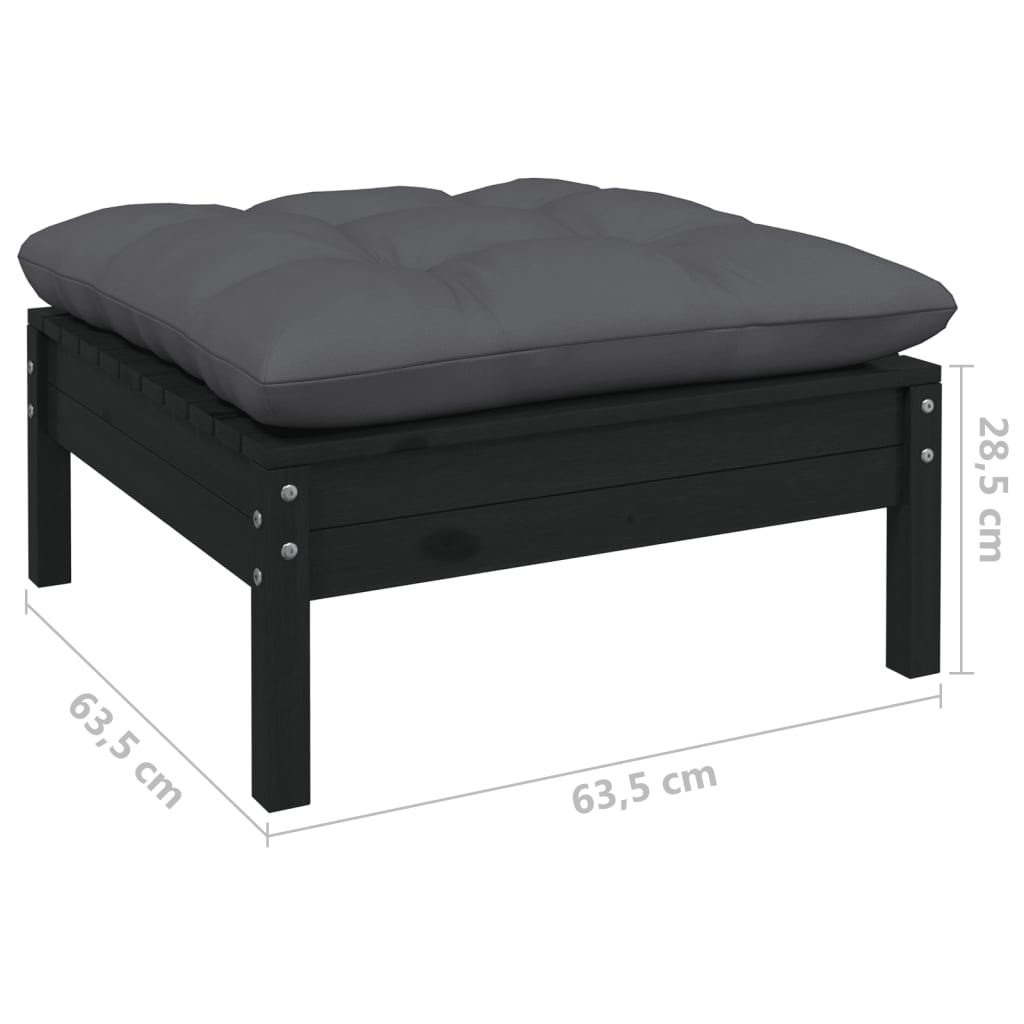 vidaXL Set mobilier grădină cu perne, 7 piese, lemn masiv de pin