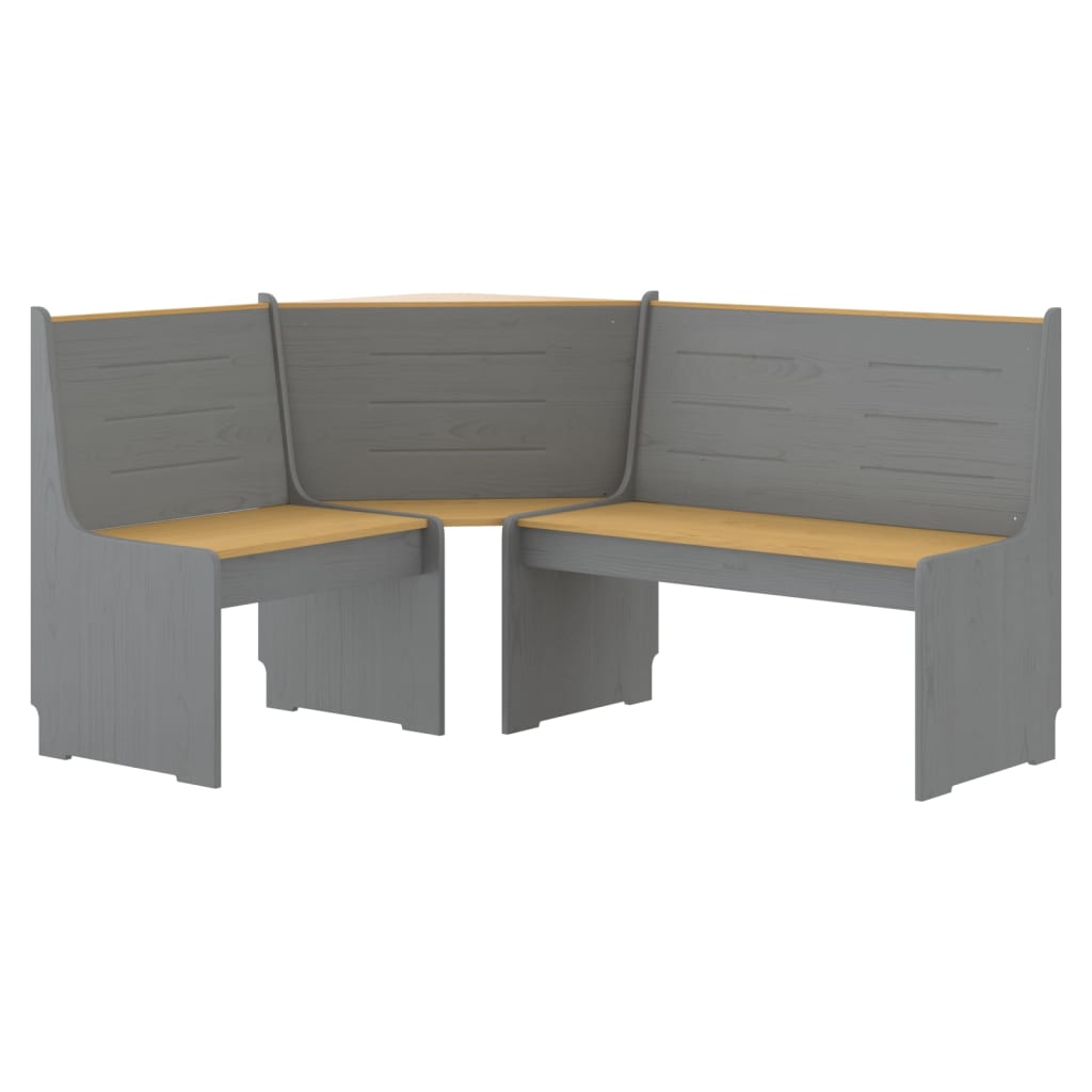 vidaXL Set mobilier bucătărie „REINE”, 3piese, maro miere&gri lemn pin vidaXL Set mobilier bucătărie „REINE”, 3piese, maro miere&gri lemn pin