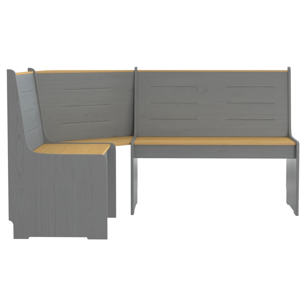 vidaXL Set mobilier bucătărie „REINE”, 3piese, maro miere&gri lemn pin vidaXL Set mobilier bucătărie „REINE”, 3piese, maro miere&gri lemn pin