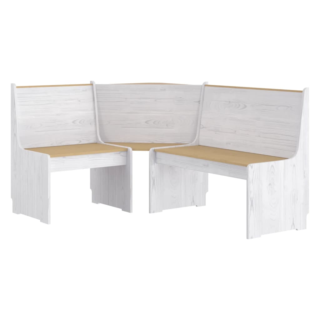 vidaXL Set mobilier bucătărie „REINE”, 3piese, maro miere&alb lemn pin vidaXL Set mobilier bucătărie „REINE”, 3piese, maro miere&alb lemn pin