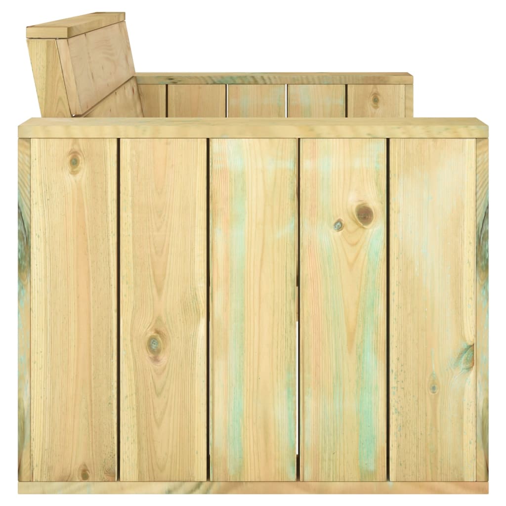 vidaXL Set mobilier de grădină, 3 piese, lemn masiv pin tratat vidaXL Set mobilier de grădină, 3 piese, lemn masiv pin tratat