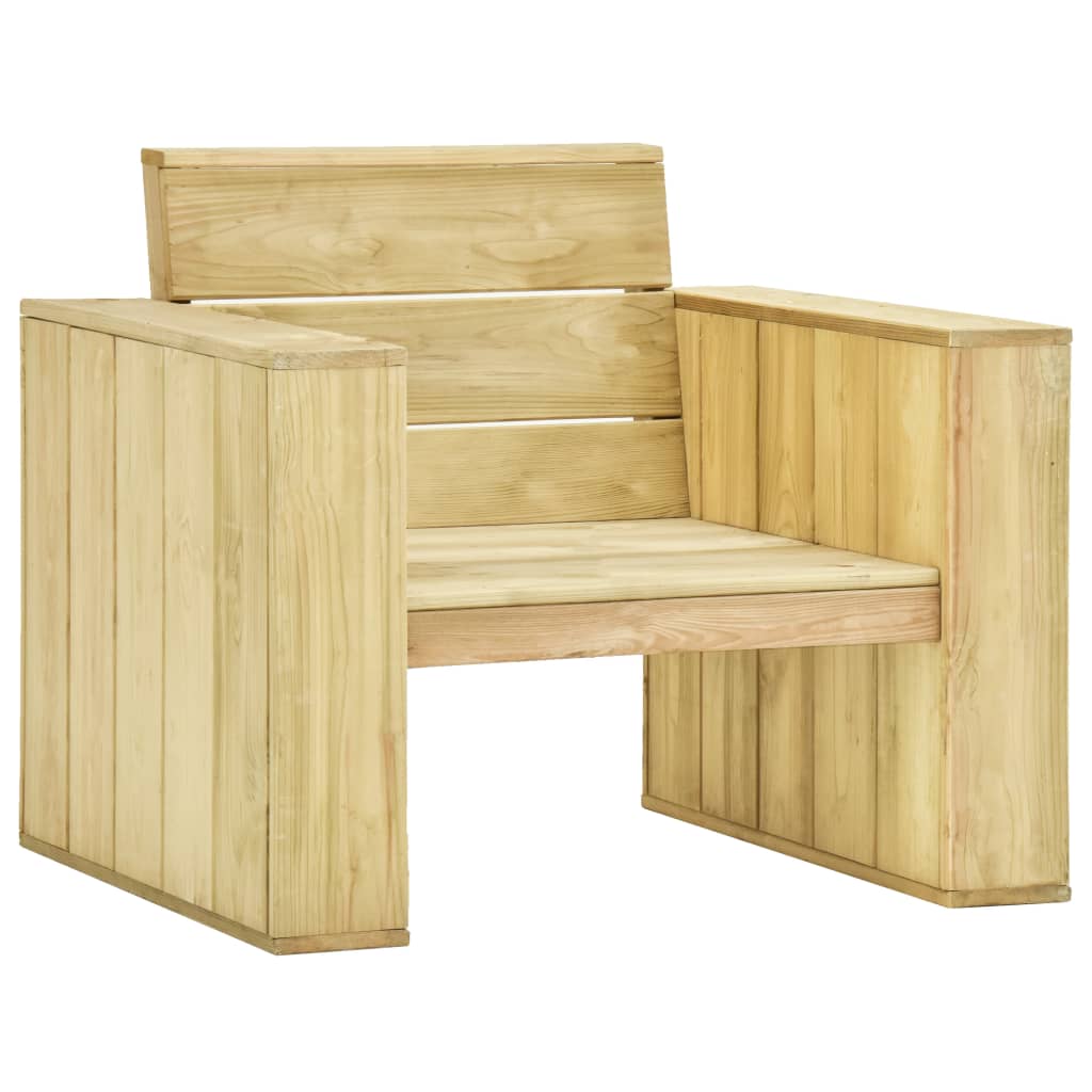 vidaXL Set mobilier de grădină, 4 piese, lemn de pin tratat vidaXL Set mobilier de grădină, 4 piese, lemn de pin tratat
