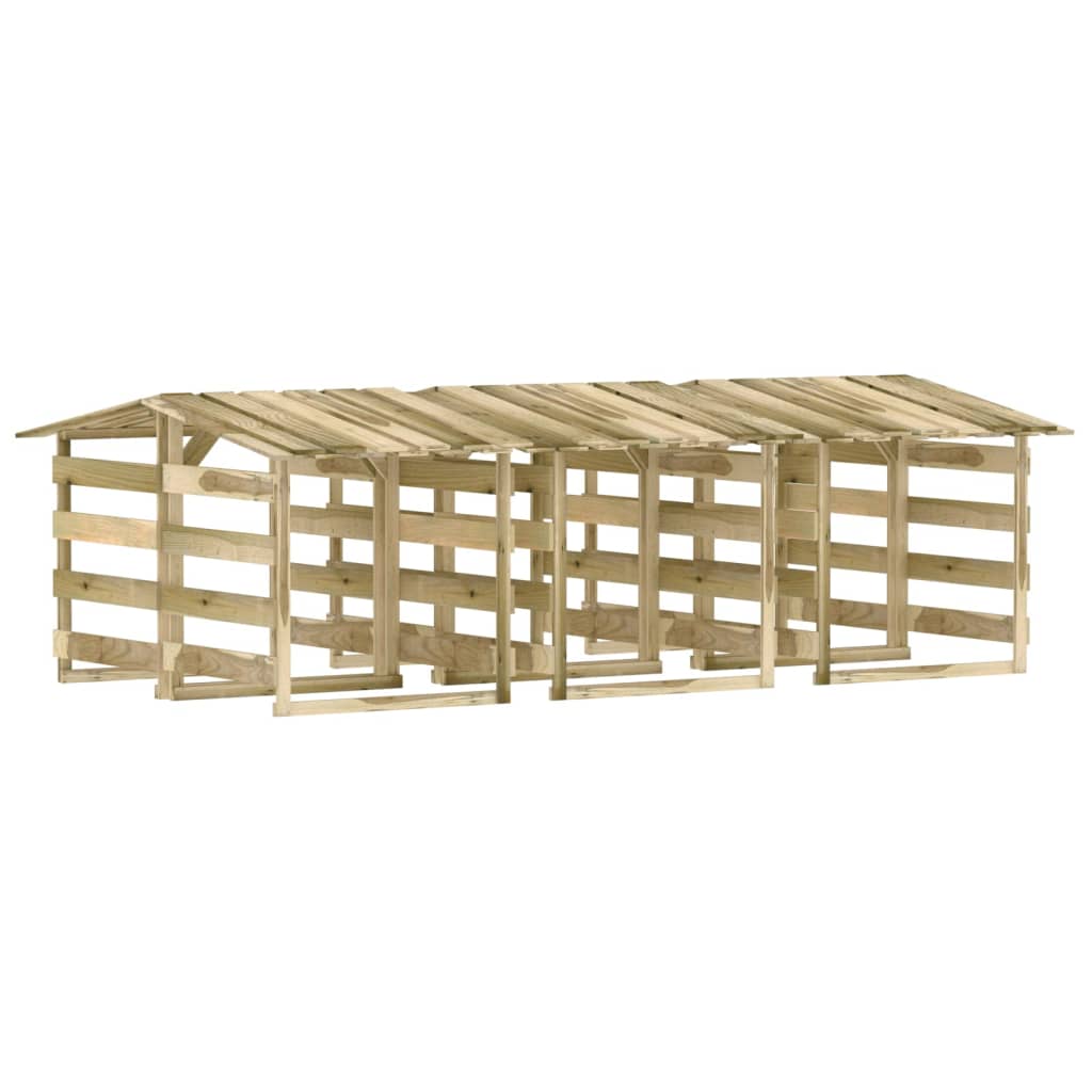 vidaXL Pergole cu acoperiș, 6 buc., 100x90x100 cm, lemn de pin tratat vidaXL Pergole cu acoperiș, 6 buc., 100x90x100 cm, lemn de pin tratat