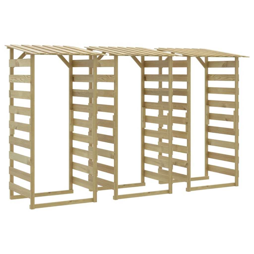 vidaXL Pergole cu acoperiș, 3 buc., 100x90x200 cm, lemn de pin tratat vidaXL Pergole cu acoperiș, 3 buc., 100x90x200 cm, lemn de pin tratat