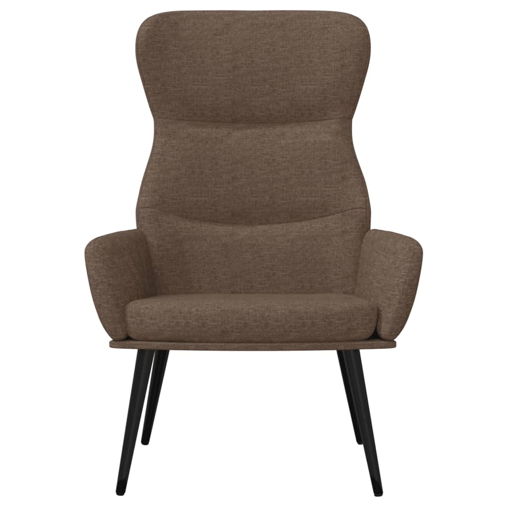 vidaXL Scaun de relaxare cu taburet, gri taupe, textil vidaXL Scaun de relaxare cu taburet, gri taupe, textil