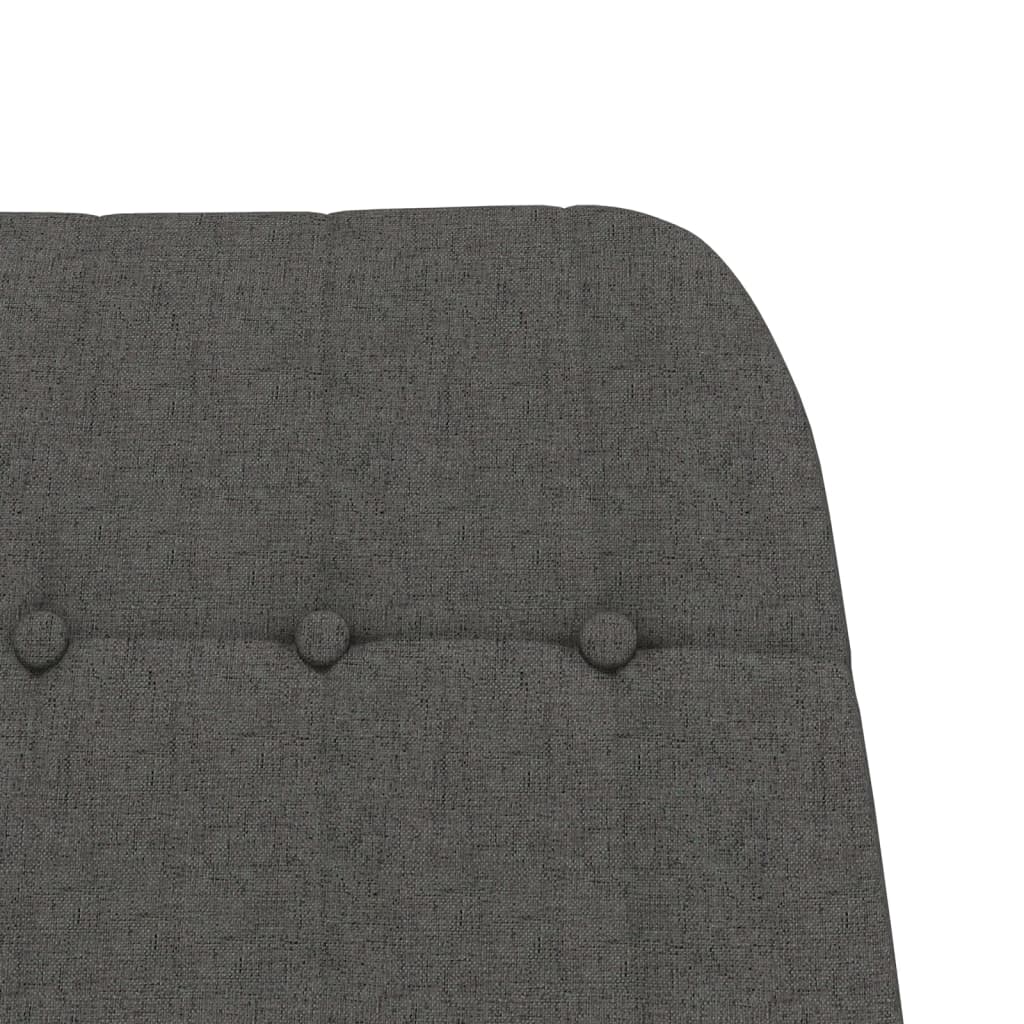 vidaXL Scaun balansoar cu taburet, gri închis, textil vidaXL Scaun balansoar cu taburet, gri închis, textil