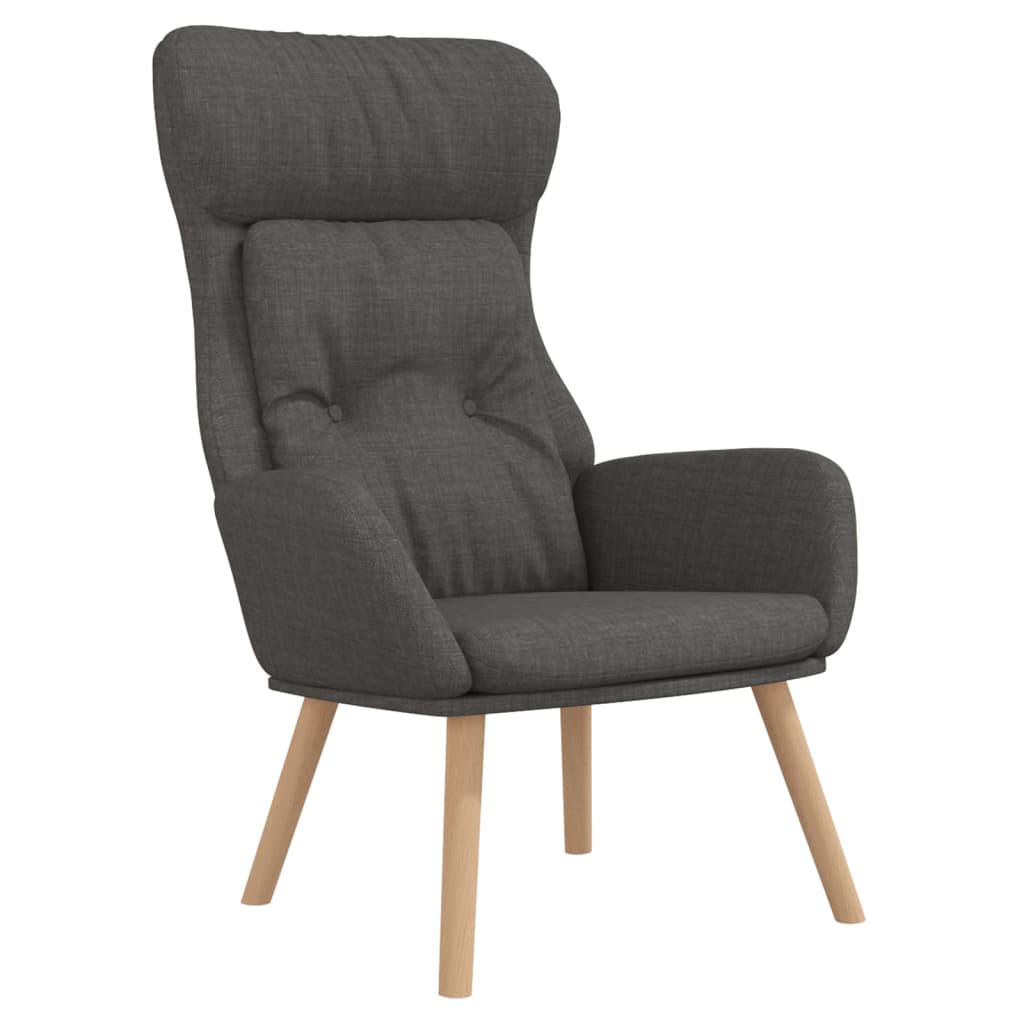 vidaXL Scaun de relaxare cu taburet, gri deschis, textil vidaXL Scaun de relaxare cu taburet, gri deschis, textil