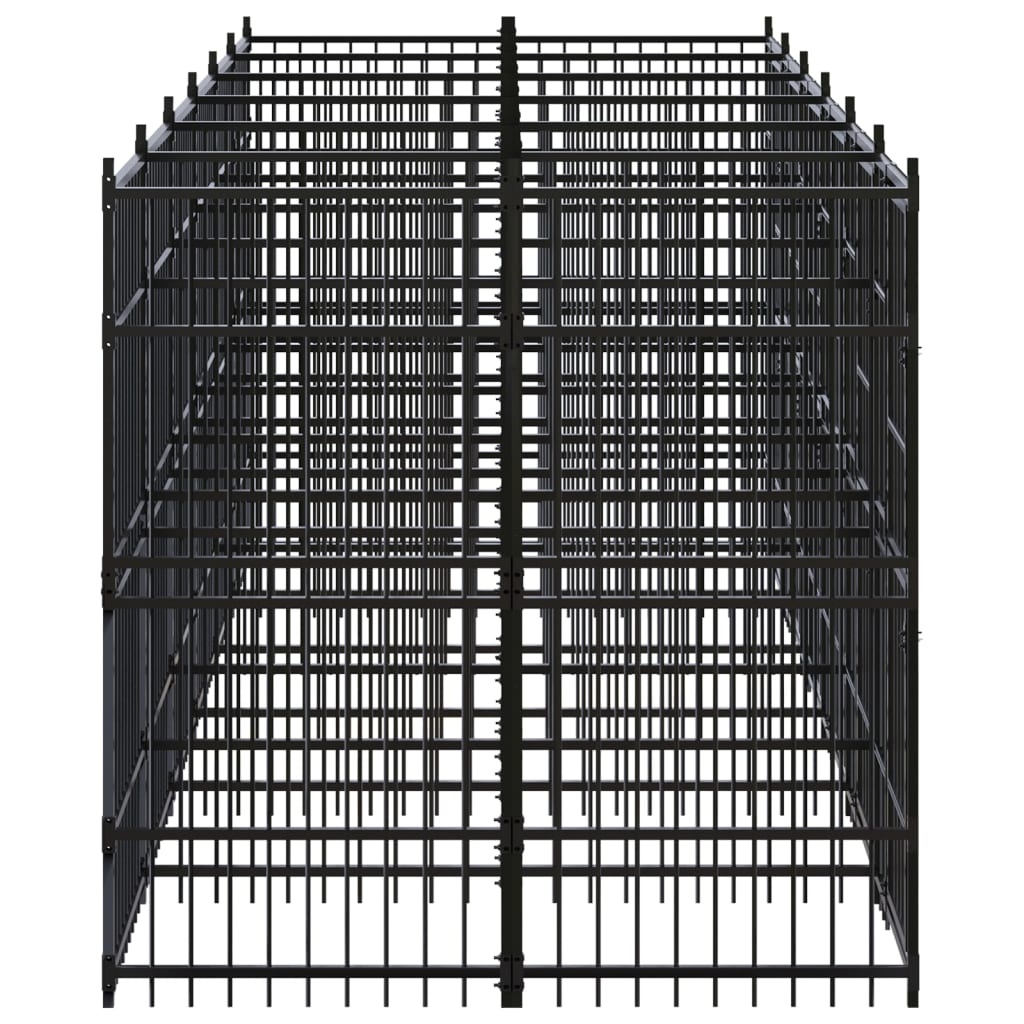 vidaXL Padoc pentru câini de exterior, 11,06 m², oțel vidaXL Padoc pentru câini de exterior, 11,06 m², oțel