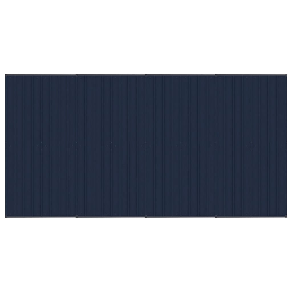 vidaXL Padoc pentru câini de exterior cu acoperiș, 7,37 m², oțel vidaXL Padoc pentru câini de exterior cu acoperiș, 7,37 m², oțel