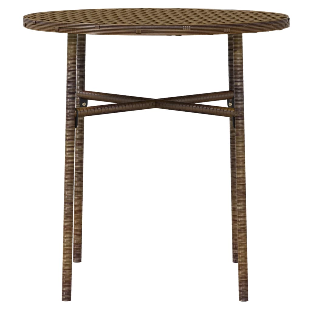vidaXL Set mobilier de grădină, 3 piese, maro, poliratan vidaXL Set mobilier de grădină, 3 piese, maro, poliratan