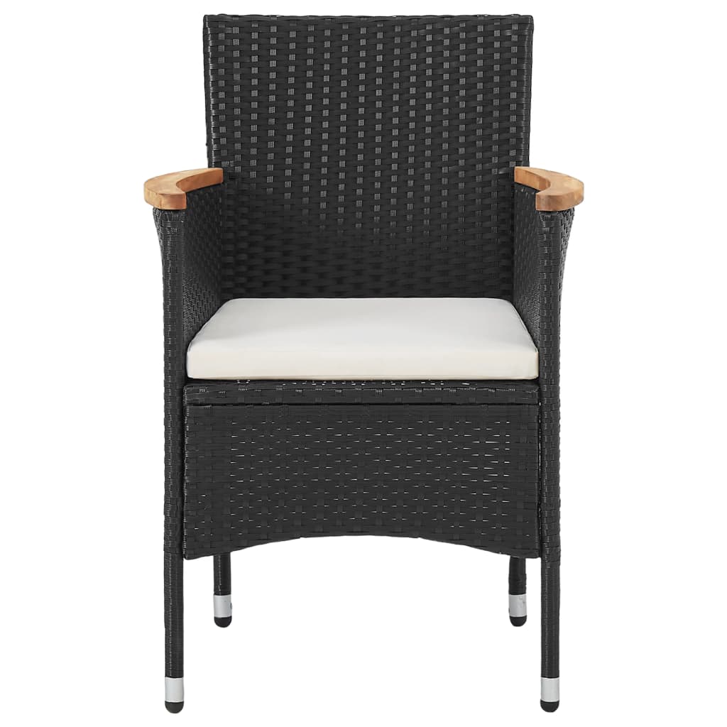 vidaXL Set mobilier de grădină, 3 piese, poliratan vidaXL Set mobilier de grădină, 3 piese, poliratan