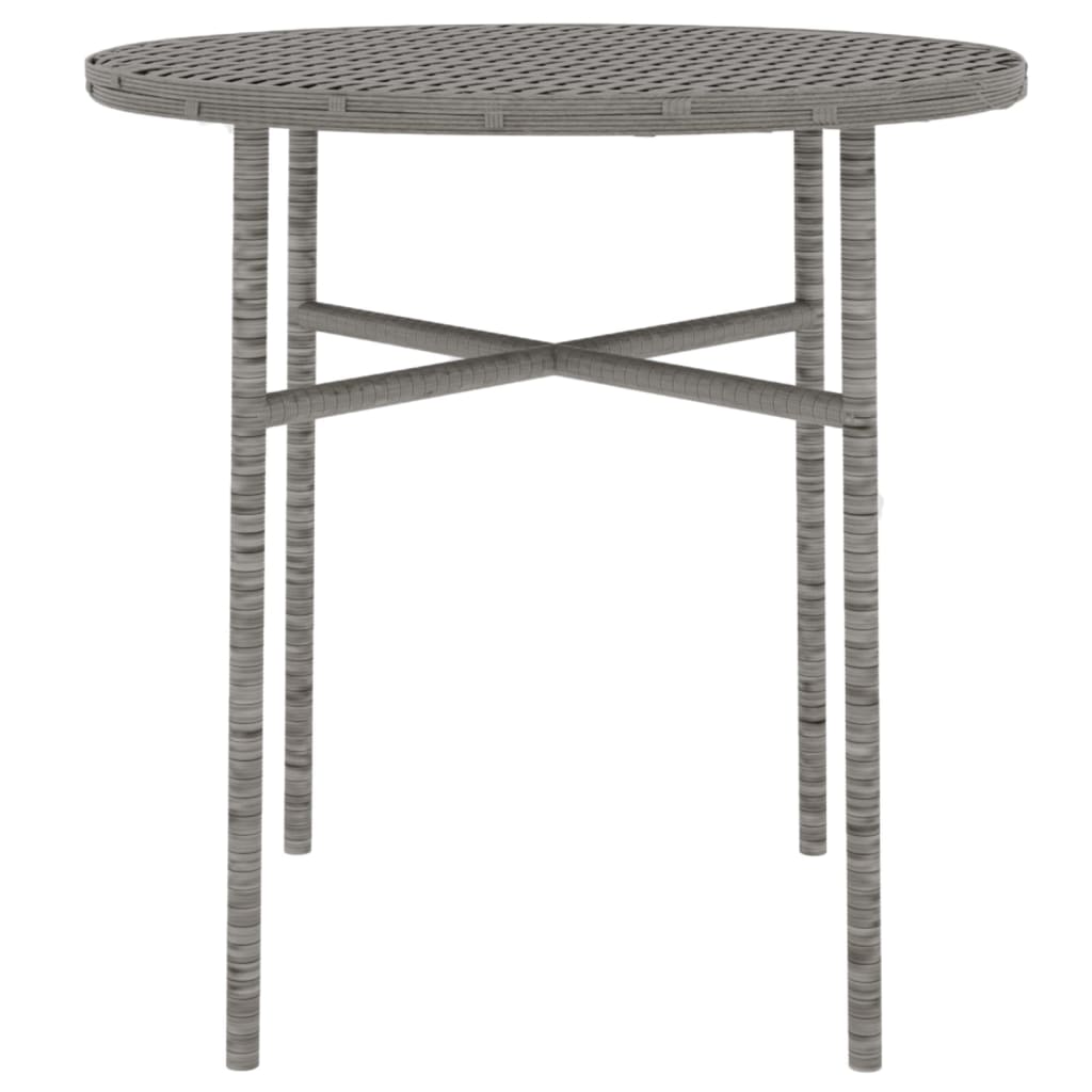 vidaXL Set mobilier de grădină, 3 piese, gri, poliratan vidaXL Set mobilier de grădină, 3 piese, gri, poliratan
