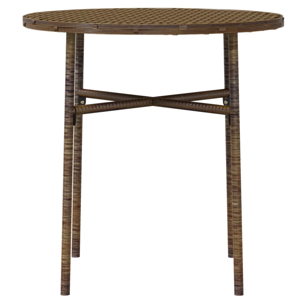 vidaXL Set mobilier de grădină, 3 piese, maro, poliratan vidaXL Set mobilier de grădină, 3 piese, maro, poliratan