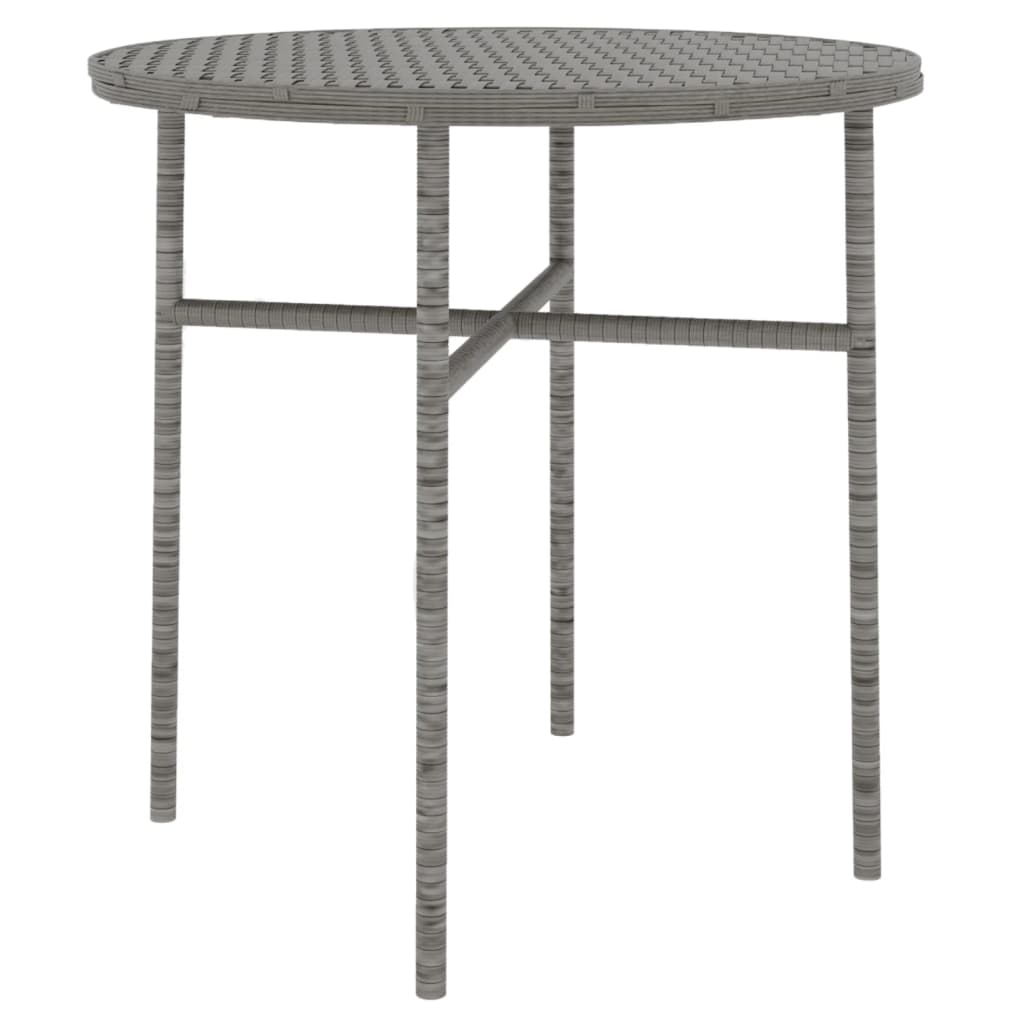 vidaXL Set mobilier de grădină, 3 piese, gri, poliratan vidaXL Set mobilier de grădină, 3 piese, gri, poliratan