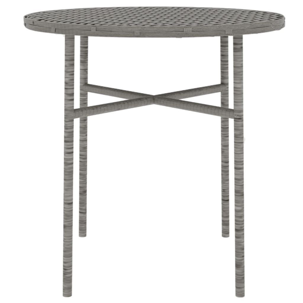 vidaXL Set mobilier de grădină, 3 piese, gri, poliratan vidaXL Set mobilier de grădină, 3 piese, gri, poliratan