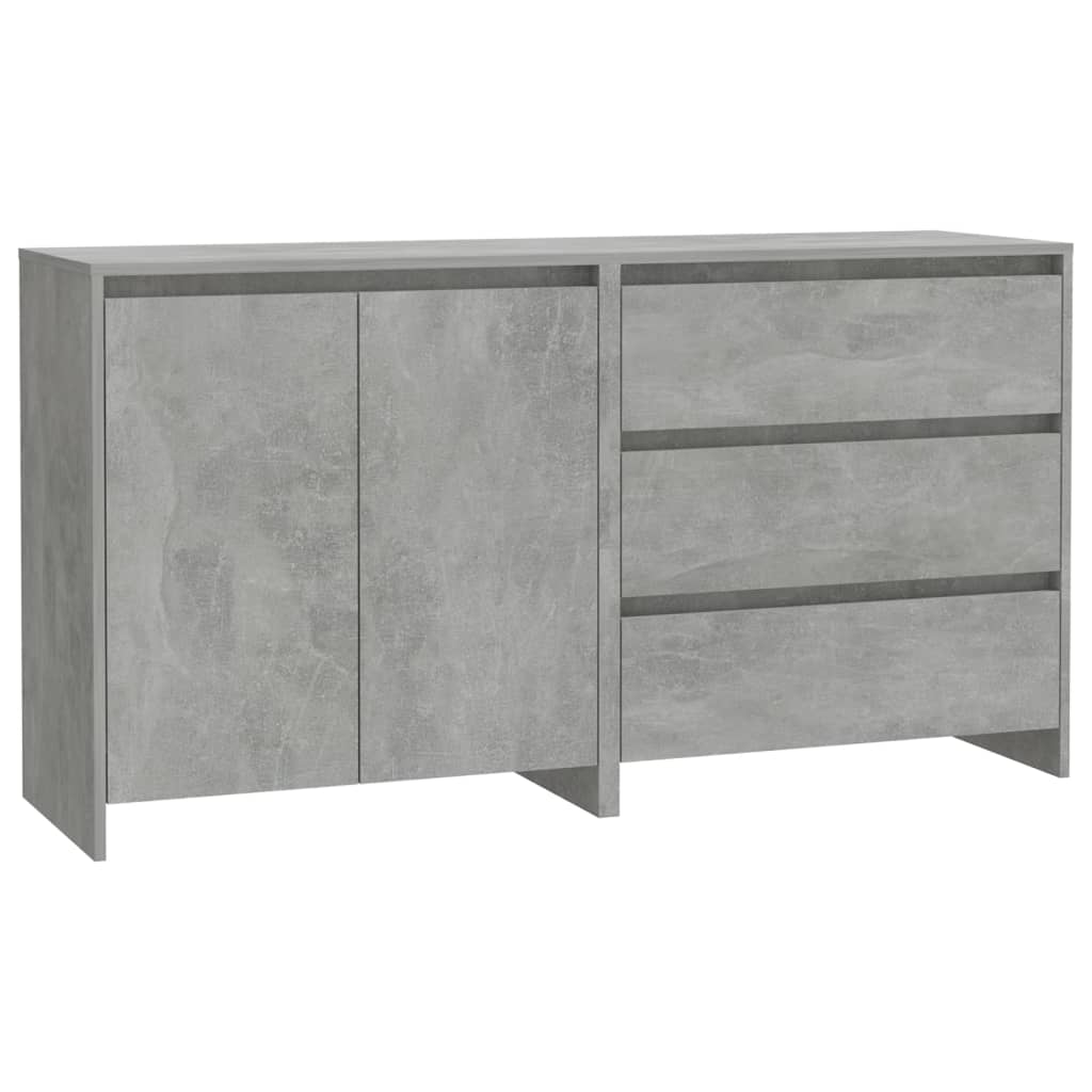 vidaXL Servante, 2 piese, gri beton, lemn prelucrat vidaXL Servante, 2 piese, gri beton, lemn prelucrat