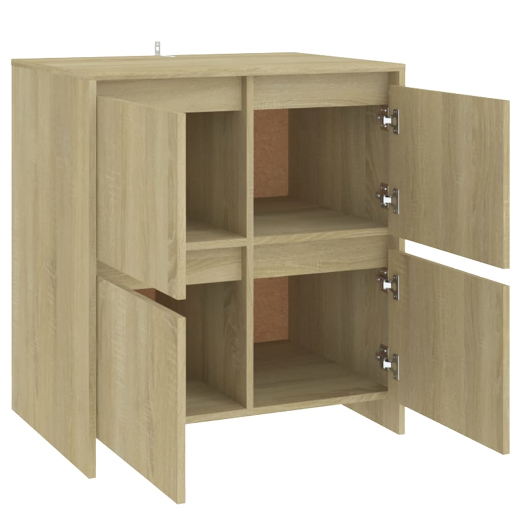 vidaXL Servante, 2 buc., stejar sonoma, 70x41x75 cm, lemn prelucrat