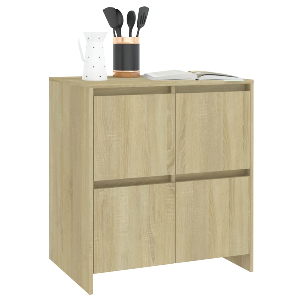 vidaXL Servante, 2 buc., stejar sonoma, 70x41x75 cm, lemn prelucrat