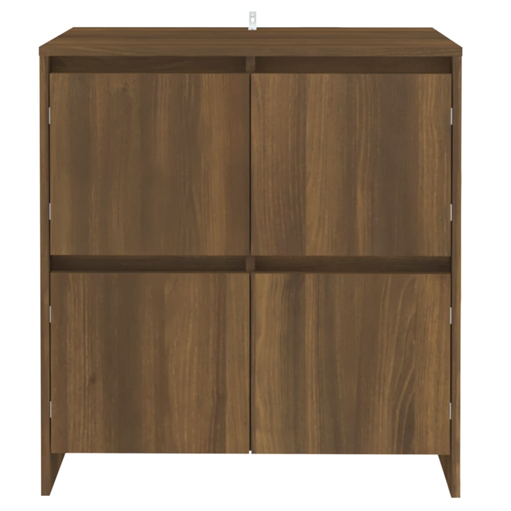 vidaXL Servante, 2 buc., stejar maro, 70x41x75 cm, lemn prelucrat