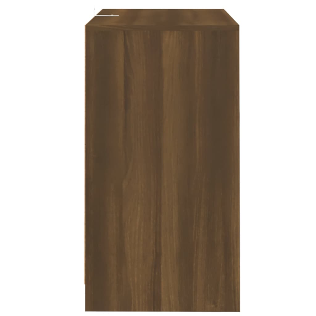 vidaXL Servante, 2 buc., stejar maro, 70x41x75 cm, lemn prelucrat