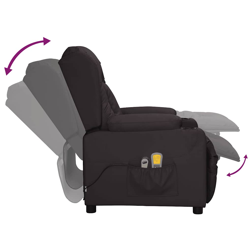 vidaXL Fotoliu de masaj electric, negru, piele ecologică vidaXL Fotoliu de masaj electric, negru, piele ecologică
