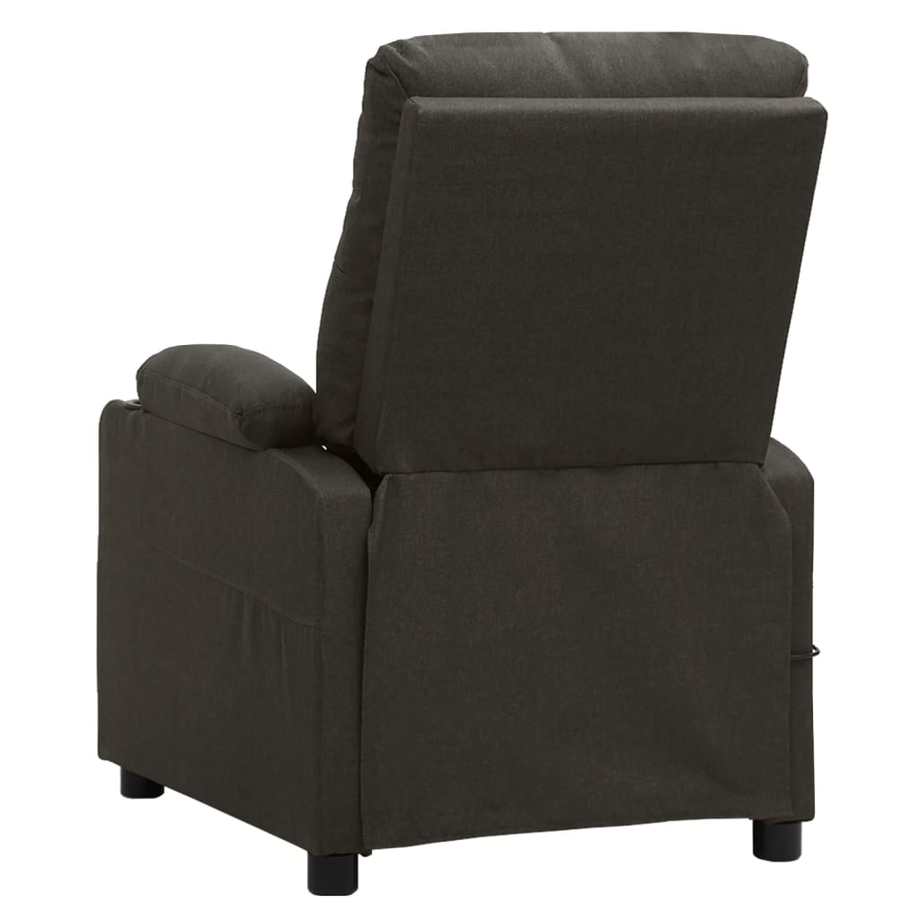 vidaXL Fotoliu de masaj electric rabatabil, gri taupe, textil vidaXL Fotoliu de masaj electric rabatabil, gri taupe, textil